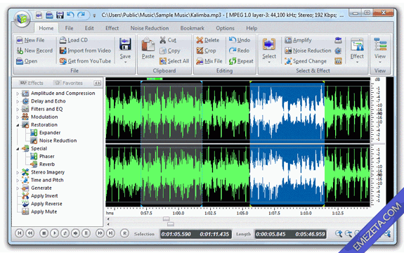 Editores de sonido gratis: Power Sound Editor