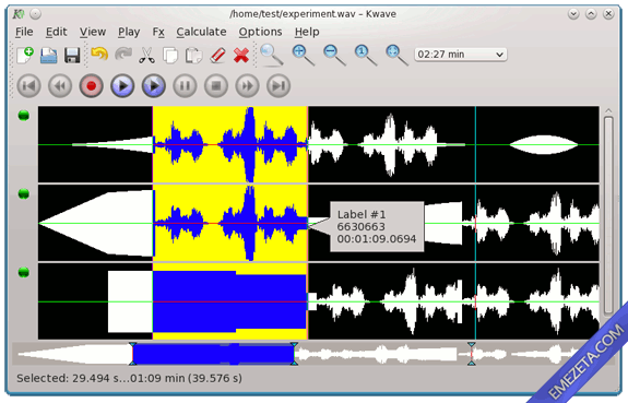 Editores de sonido gratis: KWave