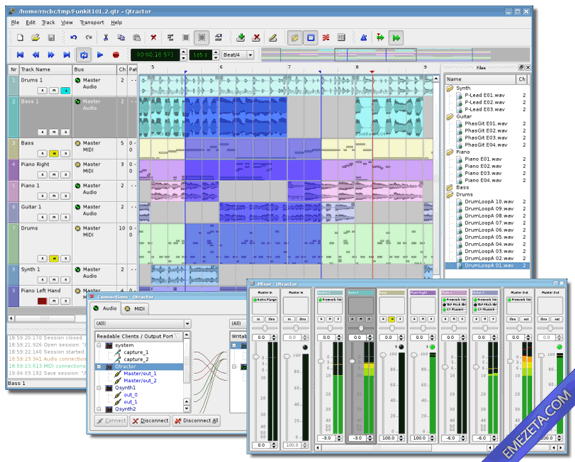 Editores de sonido gratis: Qtractor