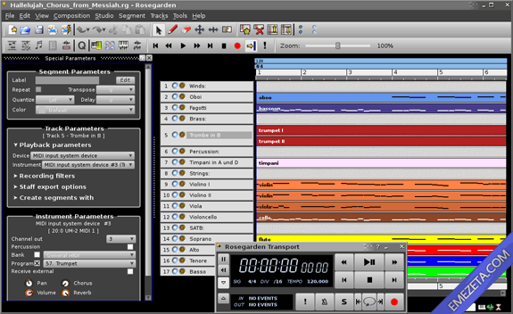 Editores de sonido gratis: RoseGarden