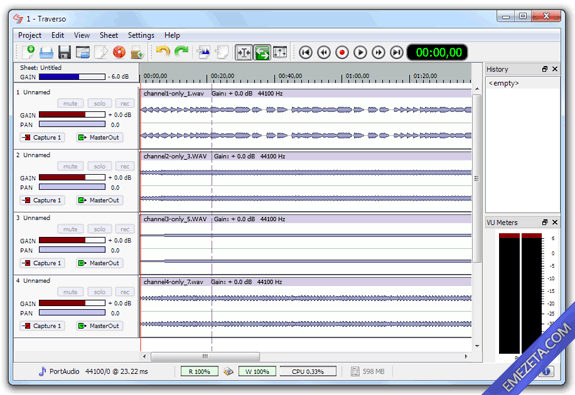 Editores de sonido gratis: Traverso DAW