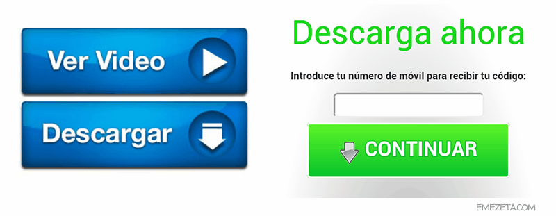 Publicidad engañosa: Botones de descarga o Ver video