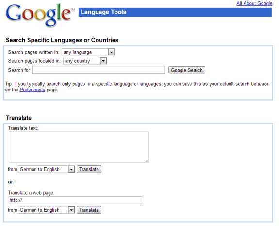 La evolución de Google: Google Translate 2003