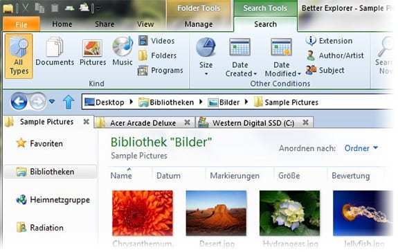 Alternativas al Explorer (Explorador de Windows): Better Explorer