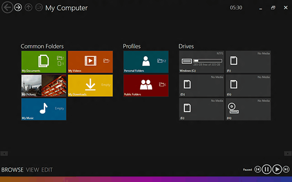 Alternativas al Explorer (Explorador de Windows): Immersive Explorer