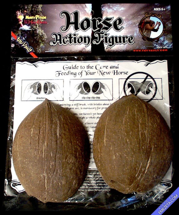 Figuras de acción: Caballo (Cocos de Los Caballeros de la mesa cuadrada, de Monty Python)