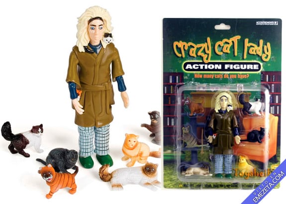 Figuras de acción: La loca de los gatos (Crazy cat lady)