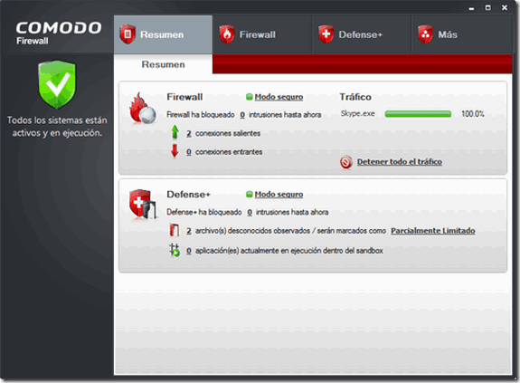 Firewalls o cortafuegos gratuitos: Comodo Firewall