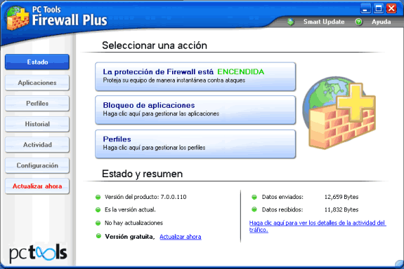 Firewalls o cortafuegos gratuitos: PC Tools Firewall Plus