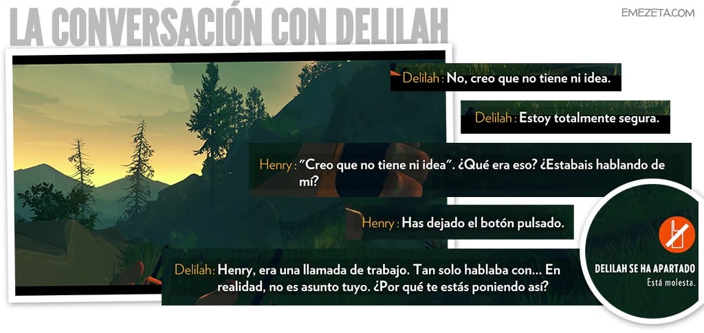 La extraña conversación de Delilah