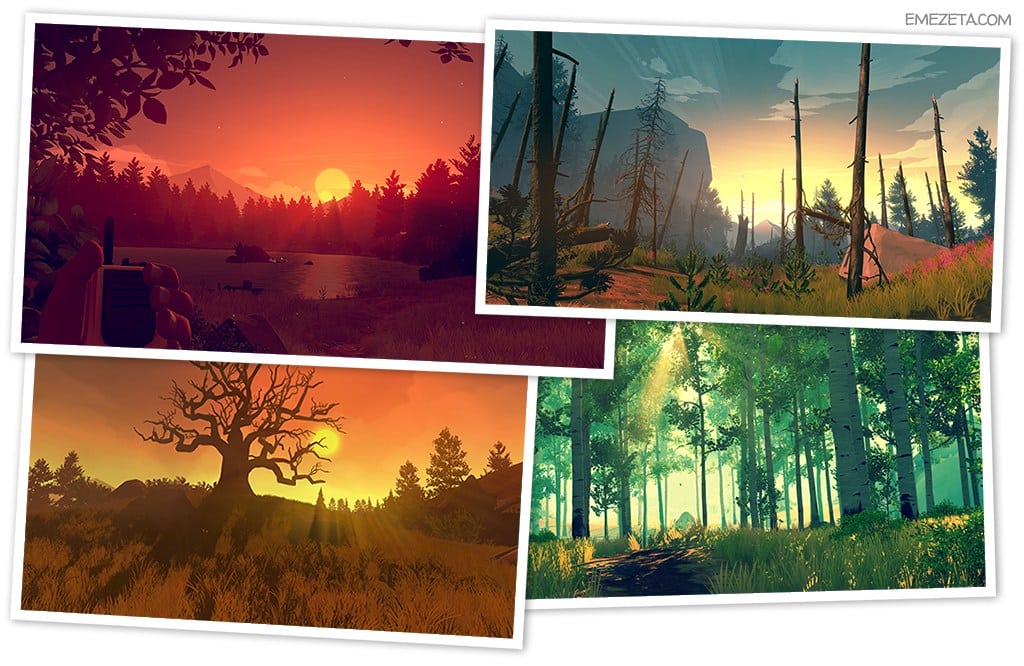 Paisajes de Firewatch