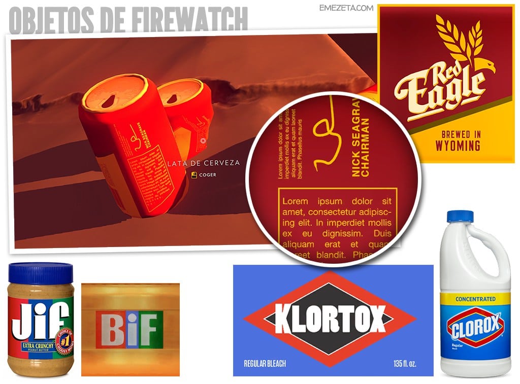Objetos de Firewatch