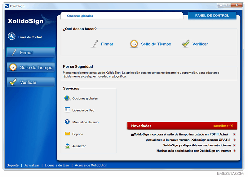 Programas gratis para firmar PDF: Xolido Sign