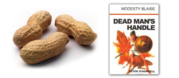 cacahuetes arachibutirofobia dead man handle modesty blaise