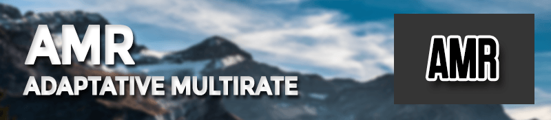 Formato AMR (Adaptative MultiRate Audio Codec)