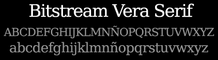 tipografía bitstream vera