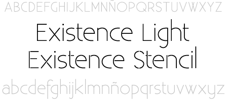 tipografía existence