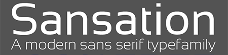 tipografía sansation
