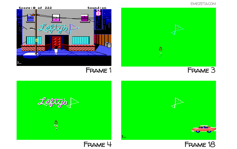 Frames o fotogramas de un GIF animado