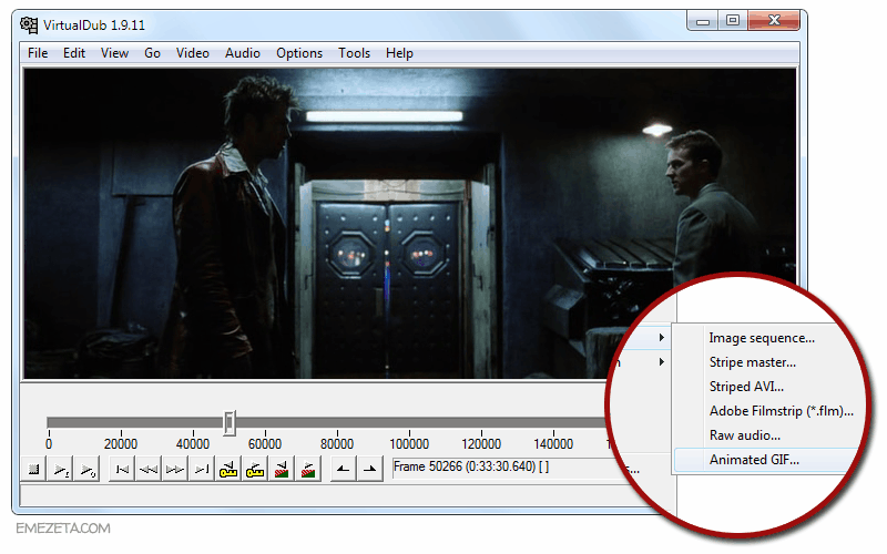 Crear GIF animados con VirtualDub