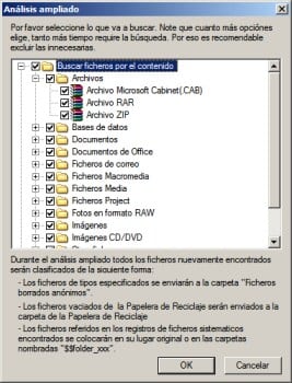 handy recovery file type analisis ampliado