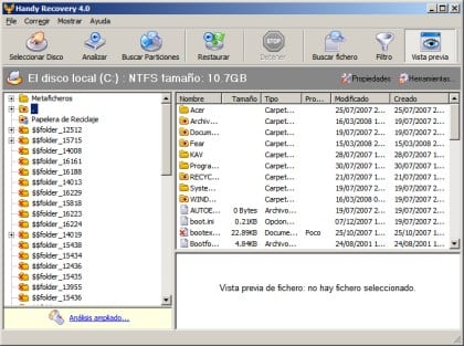 handy recovery main software