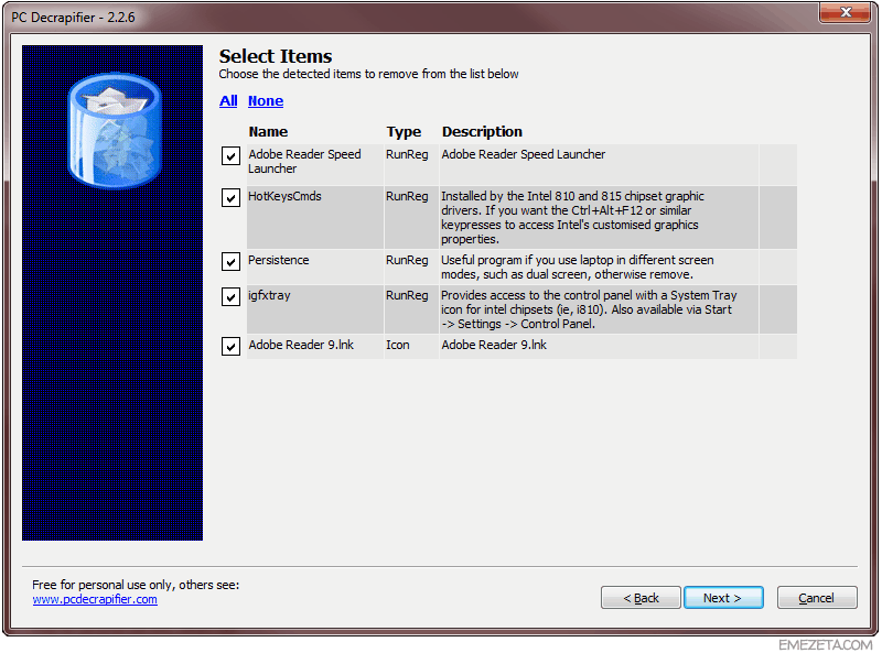 Herramientas para administradores de sistemas: PC Decrapifier