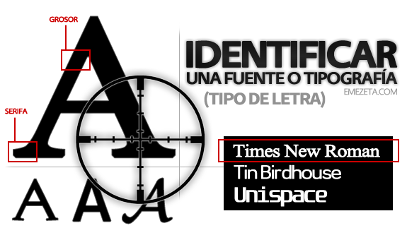 Cómo identificar fuente o tipo de letra (tipografía)