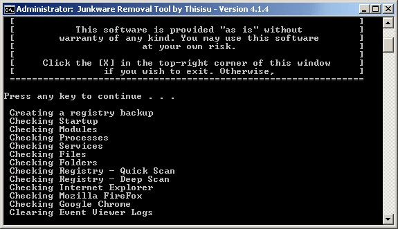 Junkware Removal Tool: Herramienta para eliminar de una vez las barras de navegación y otro tipo de malware