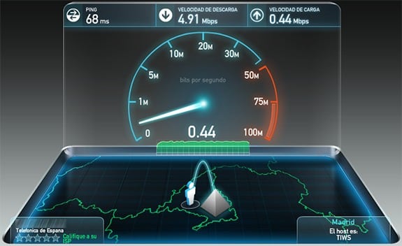 SpeedTest: Test de velocidad para medir nuestra conexión a Internet