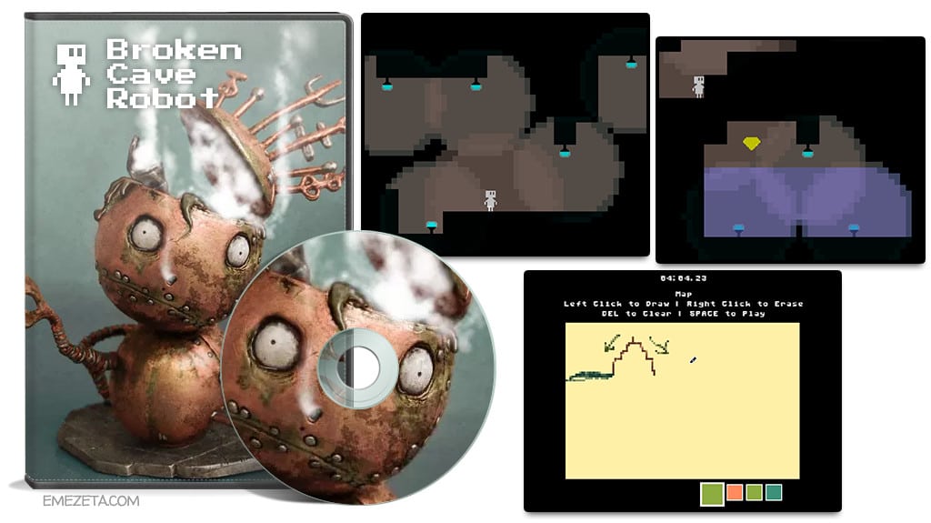 Broken cave robot