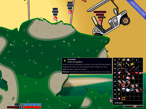 HedgeWars, juego open source clon de Worms 2