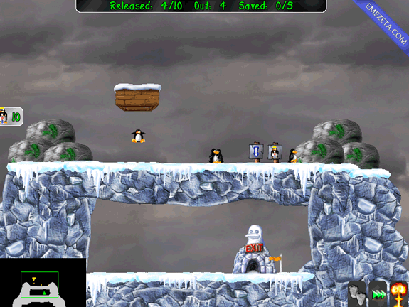 Pingus, juego open source clon de Lemmings