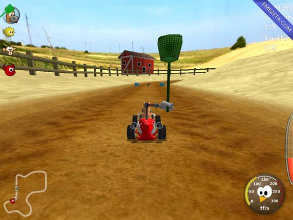 Supertuxkart, juego open source clon de Super Mario Kart