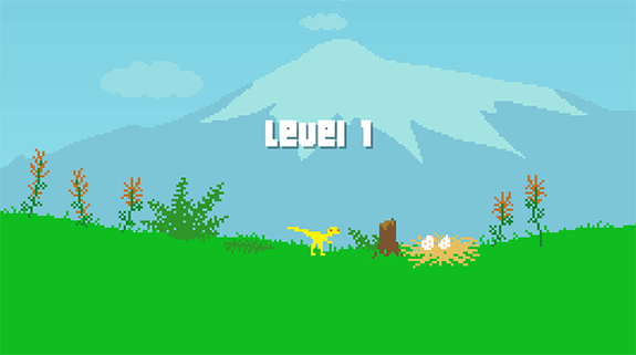 dino run juego flash retro 8 bits pixel