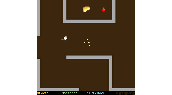 ratmaze 2 juego flash retro 8 bits pixel