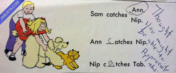 Libros con malinterpretaciones involuntarias: Sam, Ann, Nip y Tab