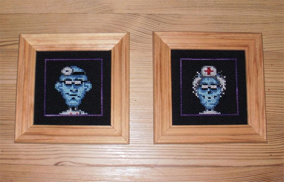 maniac mansion cuadros fred edna