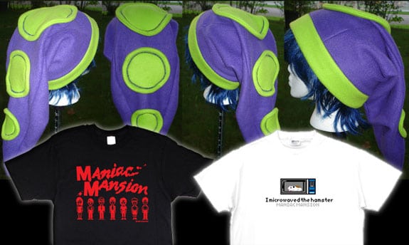 maniac mansion gorro camisetas