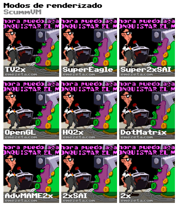 Modo gráfico de ScummVM (Filtros de renderizado)