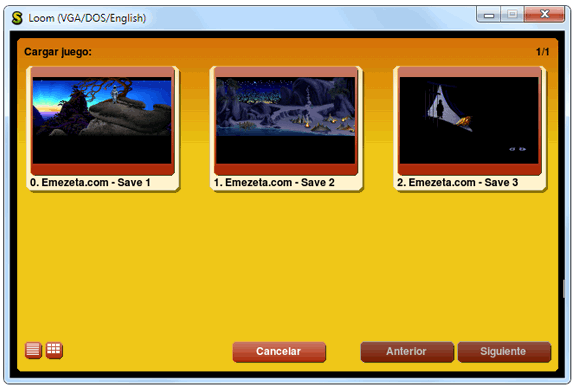 Partidas guardadas en ScummVM