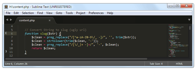 BracketHighlighter: Resaltado de llaves en Sublime Text