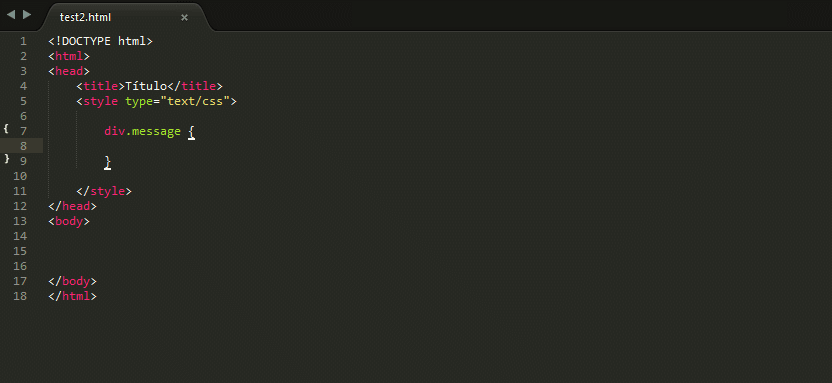 CSS Snippets en Sublime Text