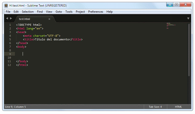 EMMET: Zen coding en Sublime Text