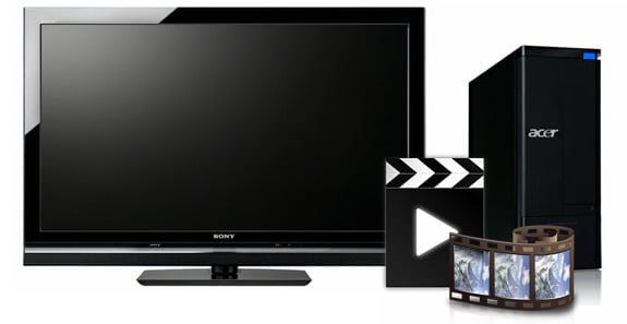 Media Center (Centro multimedia) para reproducción de vídeos, películas o series.