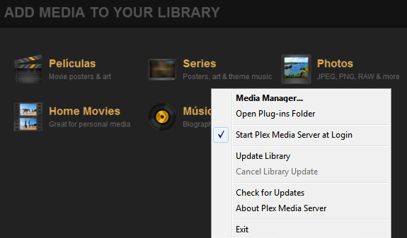 Plex Media Manager: Añadir películas o series