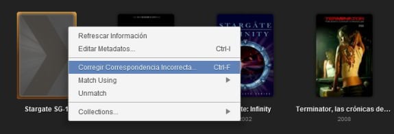 Plex Media Manager: Corregir correspondencia incorrectas