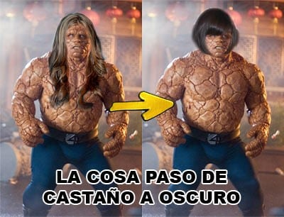 Meme: La Cosa (La Cosa pasó de castaño a oscuro)