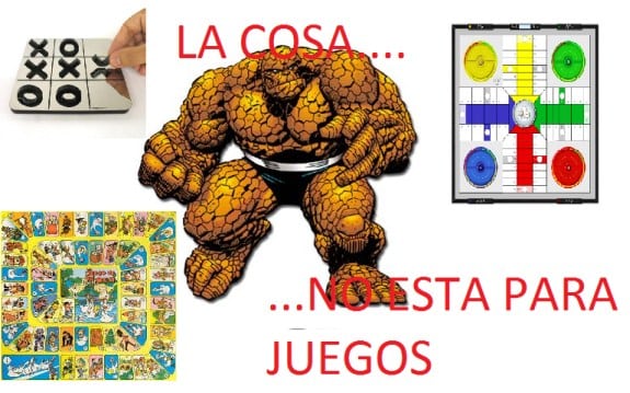 Meme: La Cosa (La Cosa no está para juegos)
