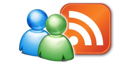 msn windows live messenger feed rss